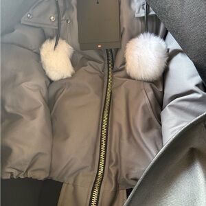 Moose Knuckles Gray Bomber Jacket